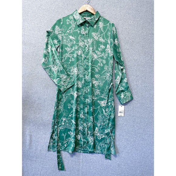 Ophelia Roe Dresses & Skirts - Ophelia Roe Dress Womens Medium Floral Button Front Shirt Dress Romantic